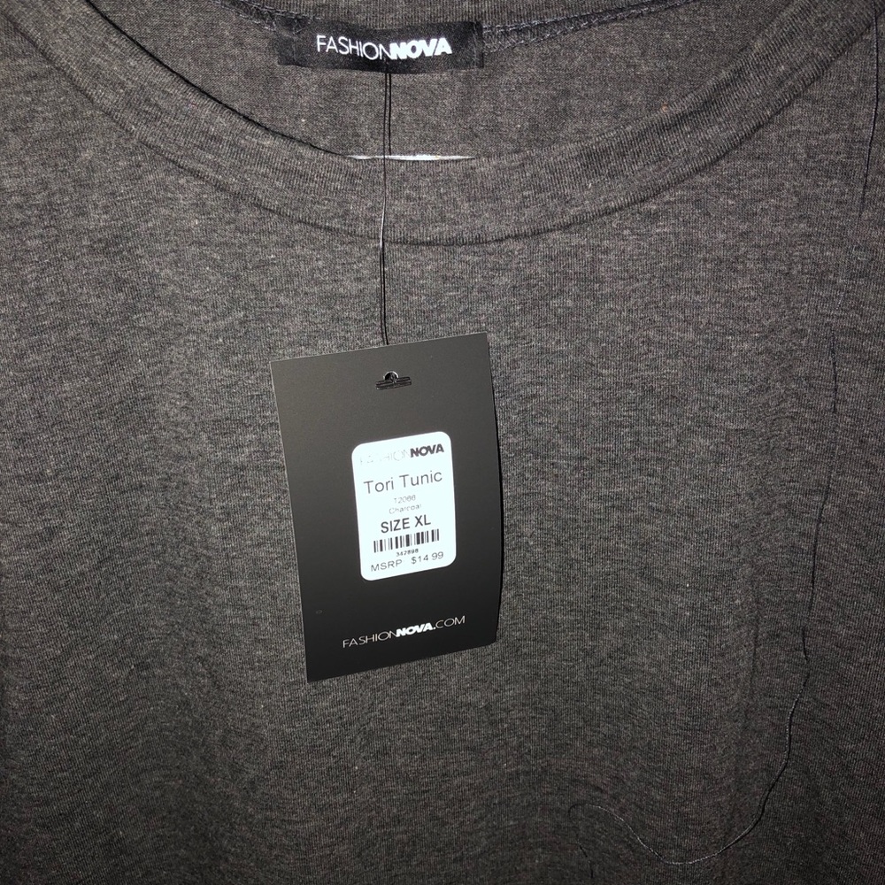 FashionNova Gray T-shirt Dress